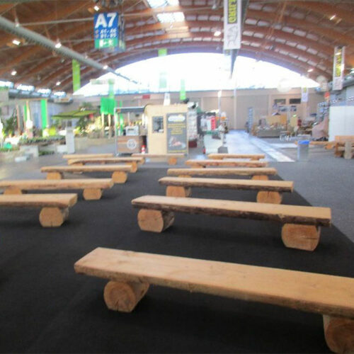 Rustic wooden bench, 200 cm